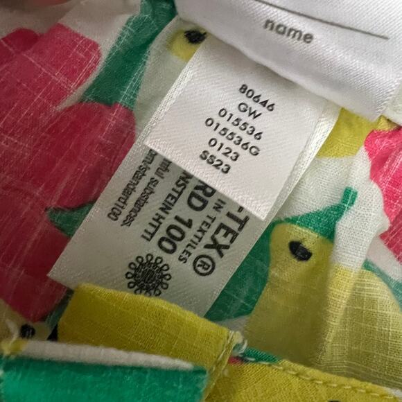 Hanna Andersson Lemon Sun Dress Tunic Size Medium Beachy Vacation Coastal - Picture 9 of 10